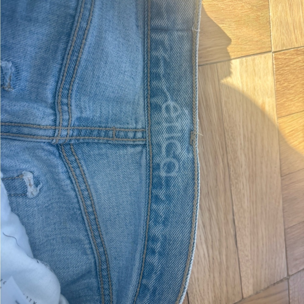 Ética Devon wide leg high waisted jeans with distressing details - Picture 5 of 11